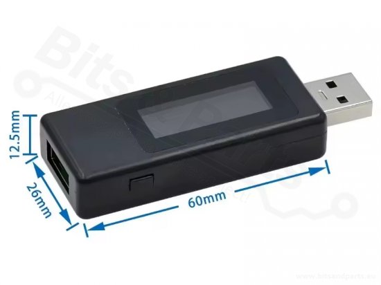USB Tester - KWS-V30 zwart